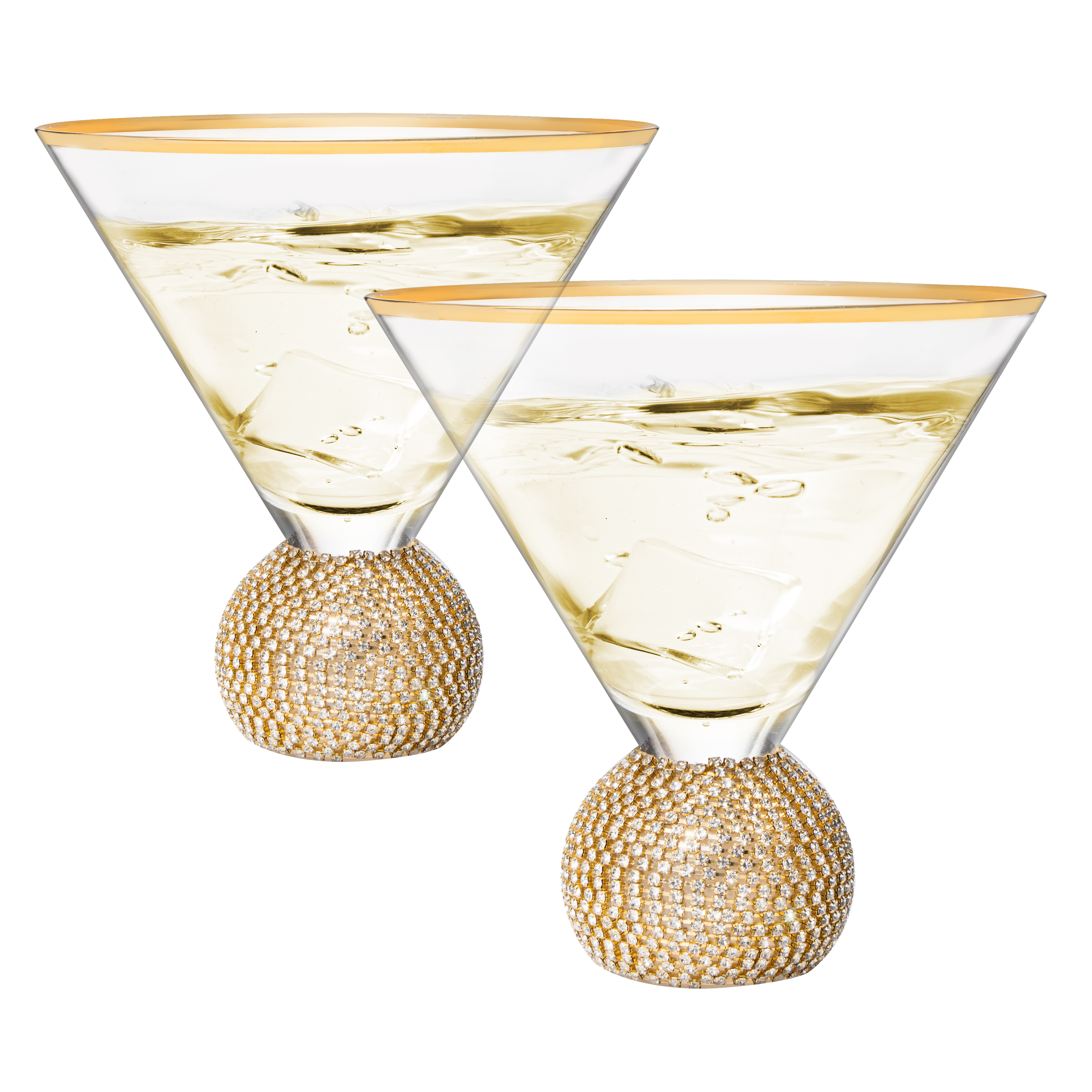 Dragon Glassware Stemless Martini Glasses - Set of 2