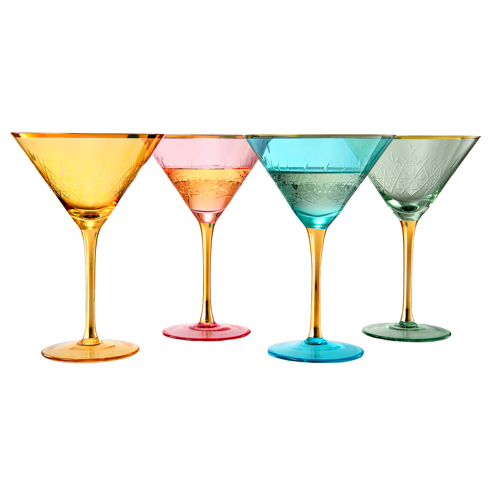 Set of 6 Margarita Glasses Martini Glasses, Whiskey, Gin, Tequila, Tall  Cosmopolitan Glasses Bar Drinking Glasses Goblet Gift Set