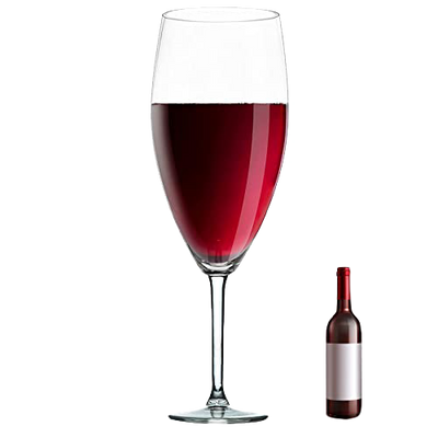 Worlds Largest Giant Wine Glass - Huge 32 Inches, 3.7 Gallons, Mega Pint, Huge Stemware, Clear Decorative Hand Blown Glassware, Large Novelty Stemware/Champagne Magnum Chiller, Oversized XL Goblet