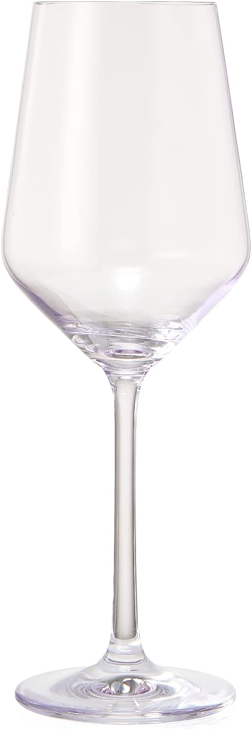 Make Your Own Set Wine Glass SINGLE, Colorful Purple Colored Large 12 oz Glass, Unique Italian Style Tall for White & Red Wine, Gifts for Mothers Day Gift, Set of 1 Beautiful Glassware (Purple)