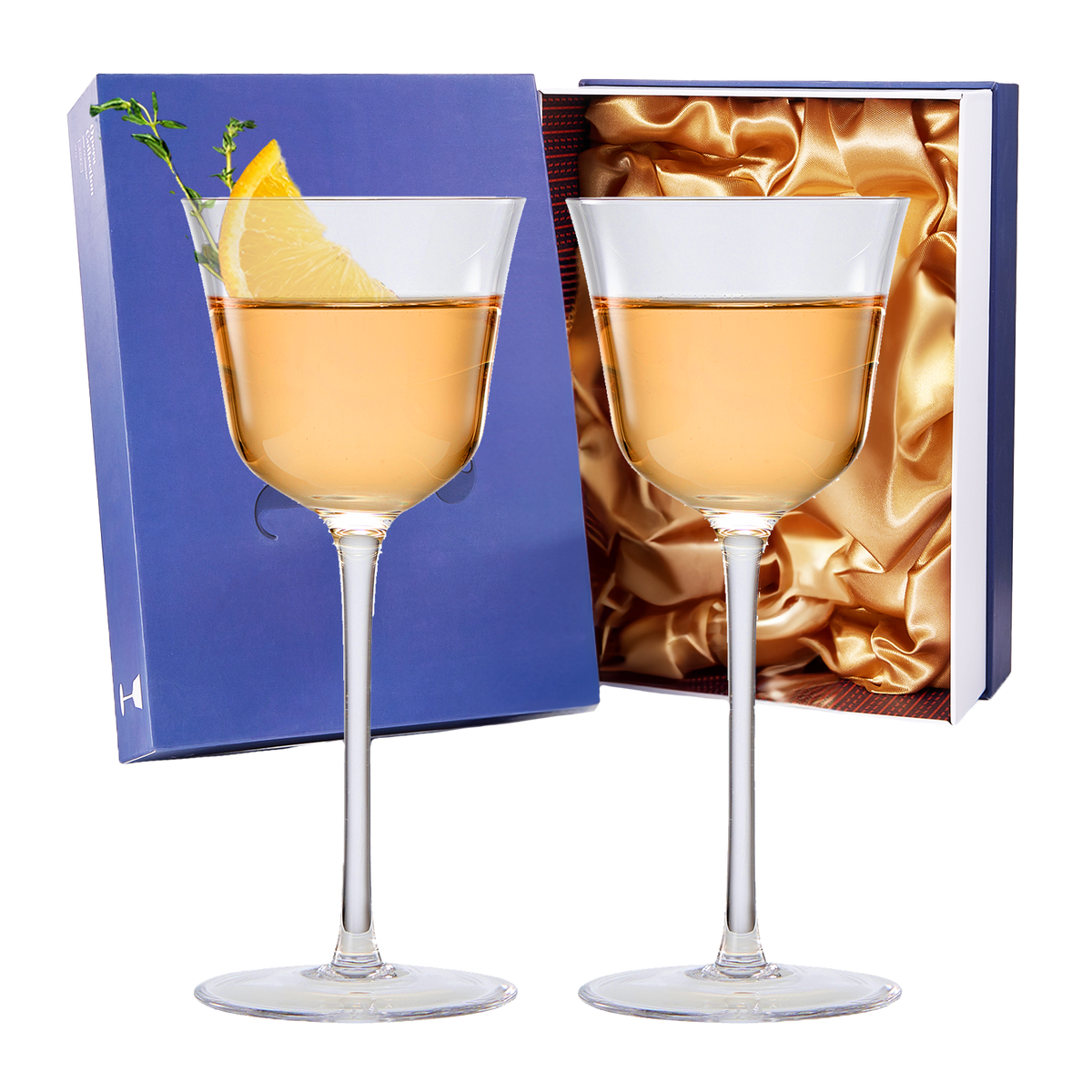 Vintage Crystal Nick & Nora/Wine Coupe Glasses - Set of 2 (5 OZ) – The ...