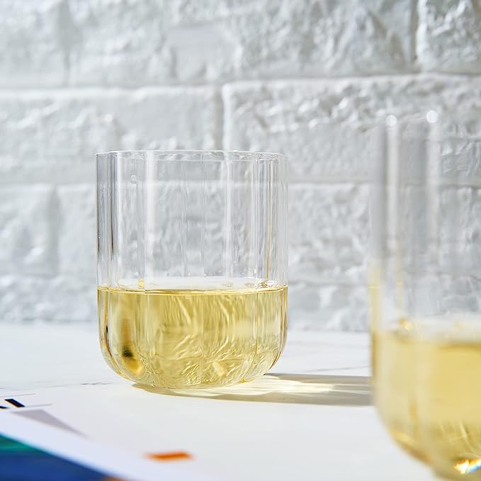 Stemless White Wine x 2 13oz, Clear | Wine | LSA Drinkware