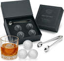 Whisky Ice Chiller Stones Acier Inoxydable Boules De Glace Réutilisables Vin Whisky Drinking Stones Avec Compartiment De Rangement Congelant Et Pinces Pour Le Refroidissement Du Vin De Bière(Boule - 7