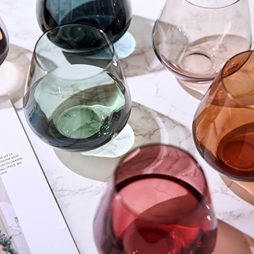 Visol Antoinette Stainless Steel Wine Glass - Set of 2