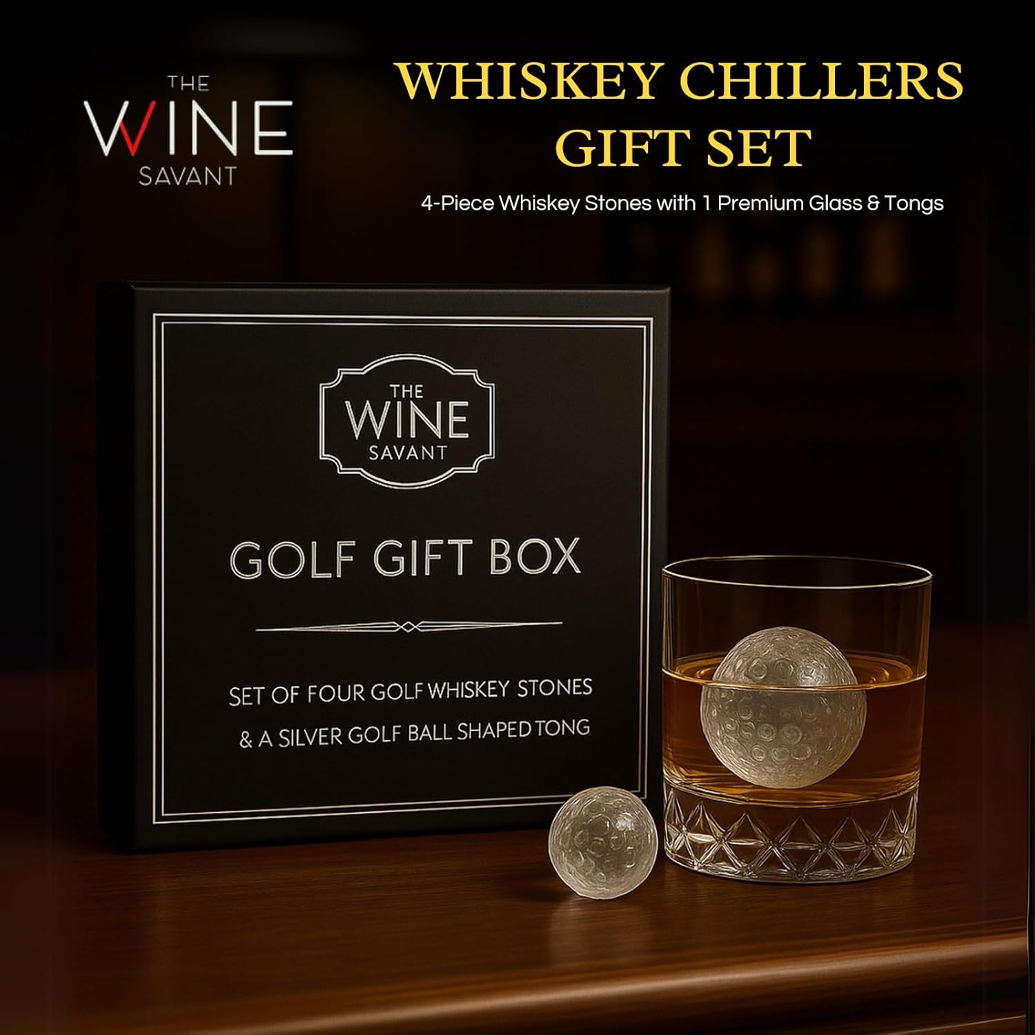 Stainless Steel Ice Spheres - Whiskey Chiller Stones With Tong - Drink Coolers Without Dilution