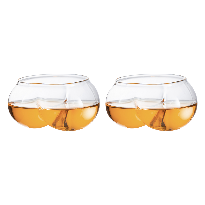Deez Nuts Drinking Wine & Whiskey Glasses - 2 Set - I love Butts, Coup –  The Wine Savant