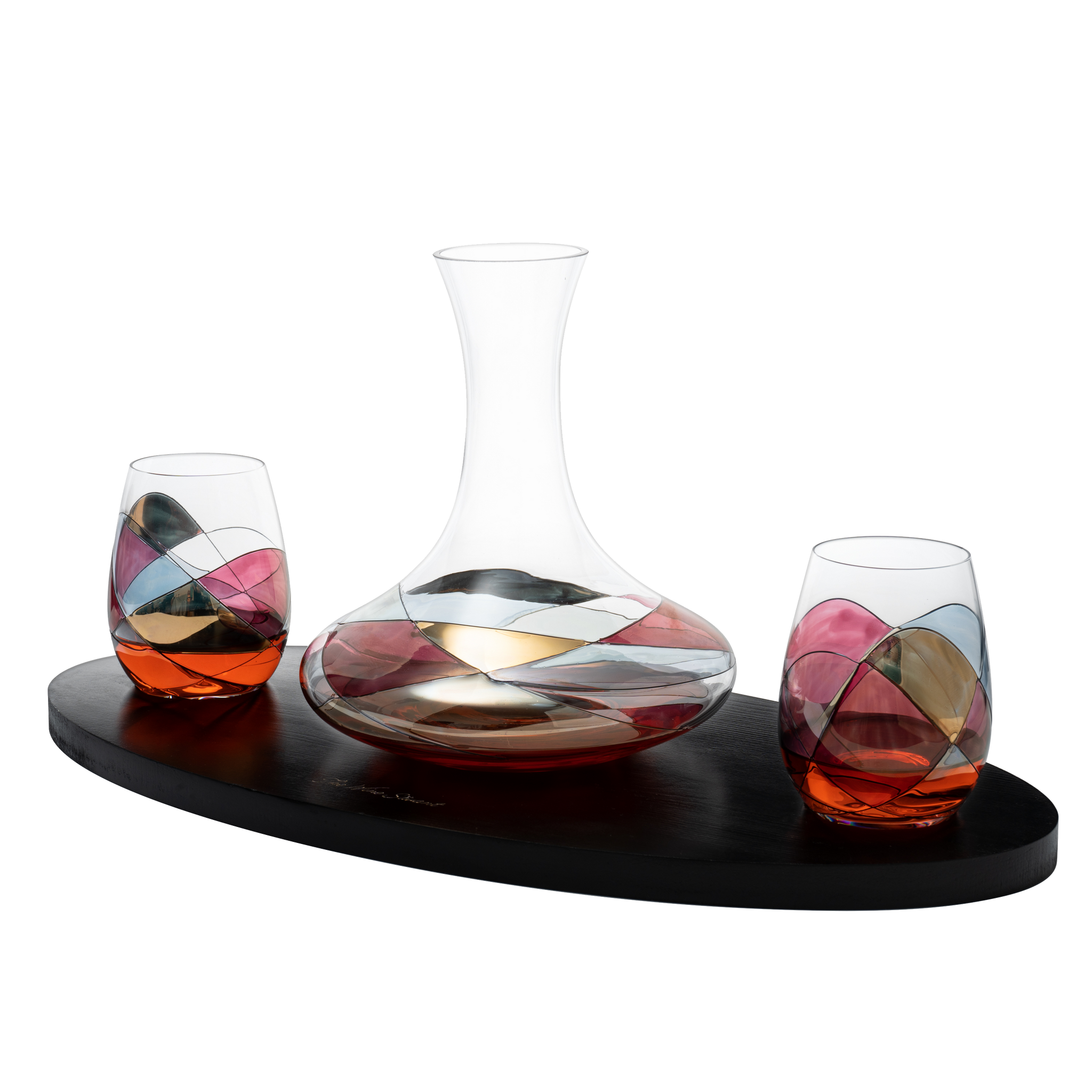 Artisanal Hand Painted Renaissance Romantic Stained Glass – The Wine Savant