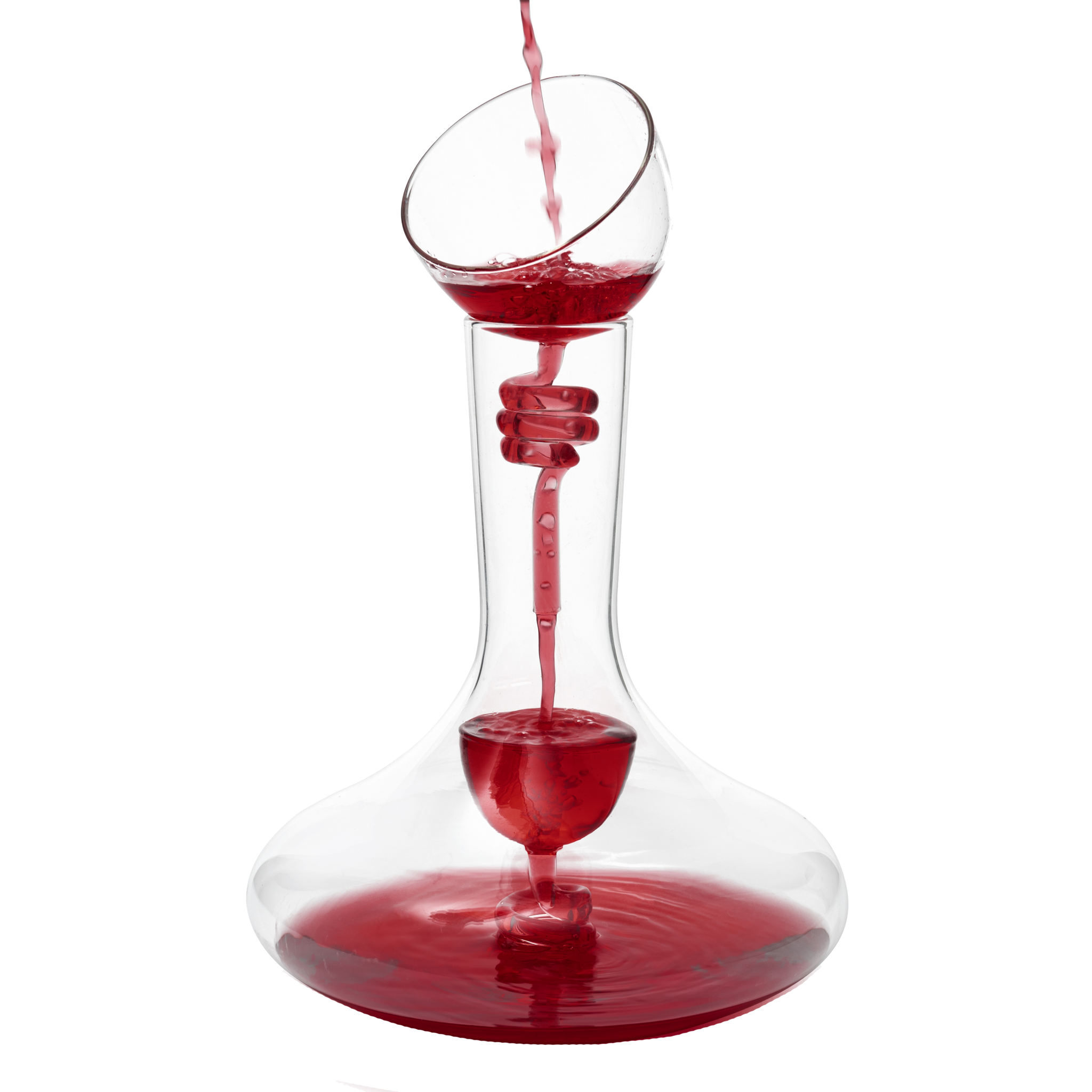 Wine Tower Decanting & Aerator Set by The Wine Savant - 2 Aerating Par