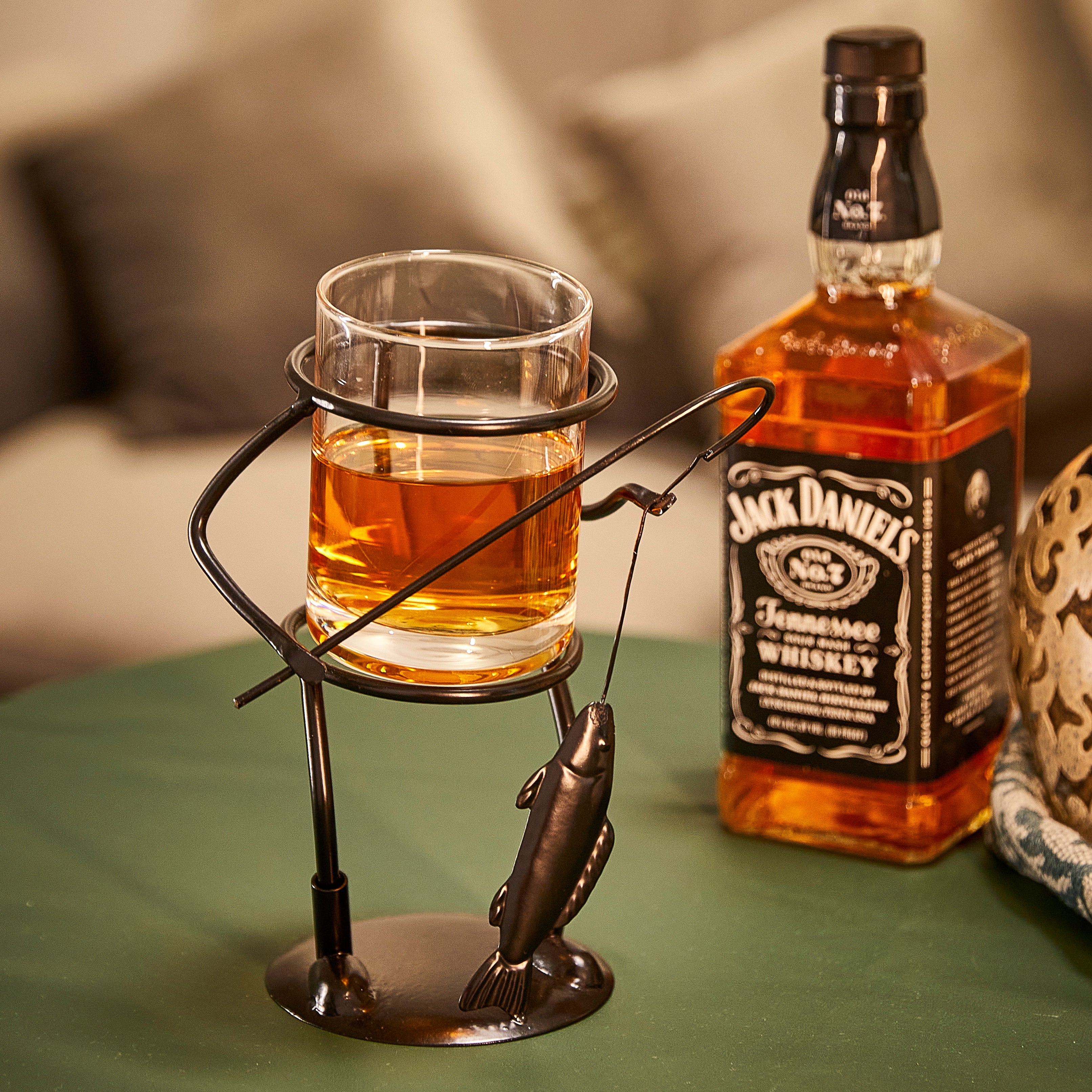 alcohol fish hook Hawaiian Angler AH 14 (10pc) and tabletops within your home Fisherman Fishing Whiskey Wine Water