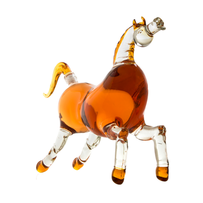 The Wine Savant Horse Derby Decanter for Bourbon, Whiskey, Scotch, Vodka, Rum, Tequila or Any Other Drink 1000ml Decanter (Horse)