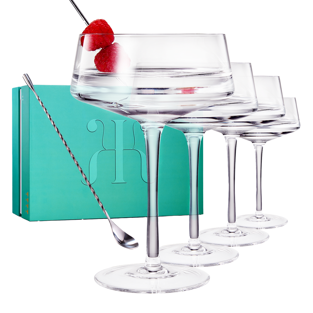 Luxury Martini Glass Set of 4, 10oz
