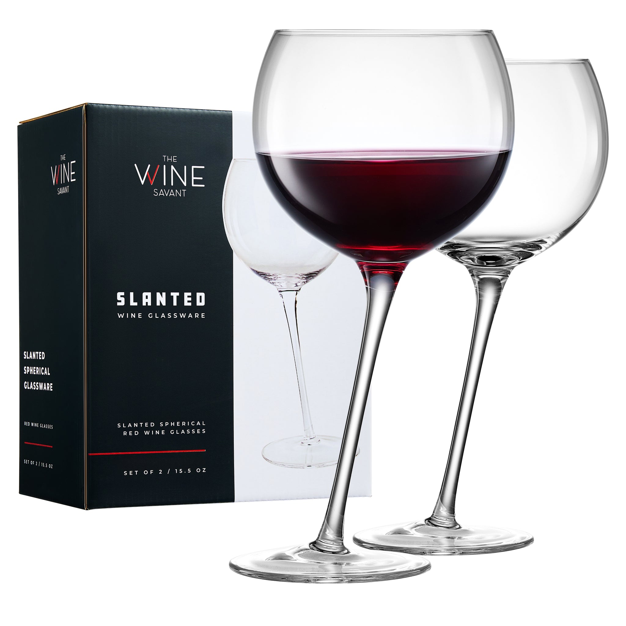 Tipsy Wine Glasses Set of 2