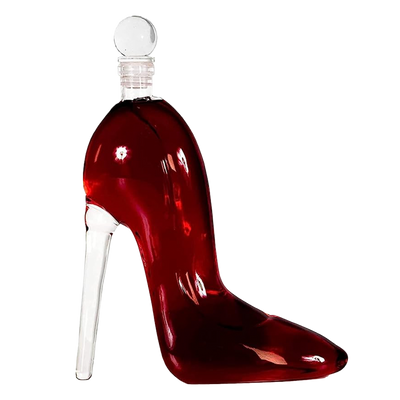 Heel Stiletto High Heels Shape Decanter Whiskey and Wine Decanter with Stopper - Handcrafted High Heel Decanter for Wine Liquor Rum Bourbon Tequila, Elegant Decanter Gifts for Women - Copyright Design