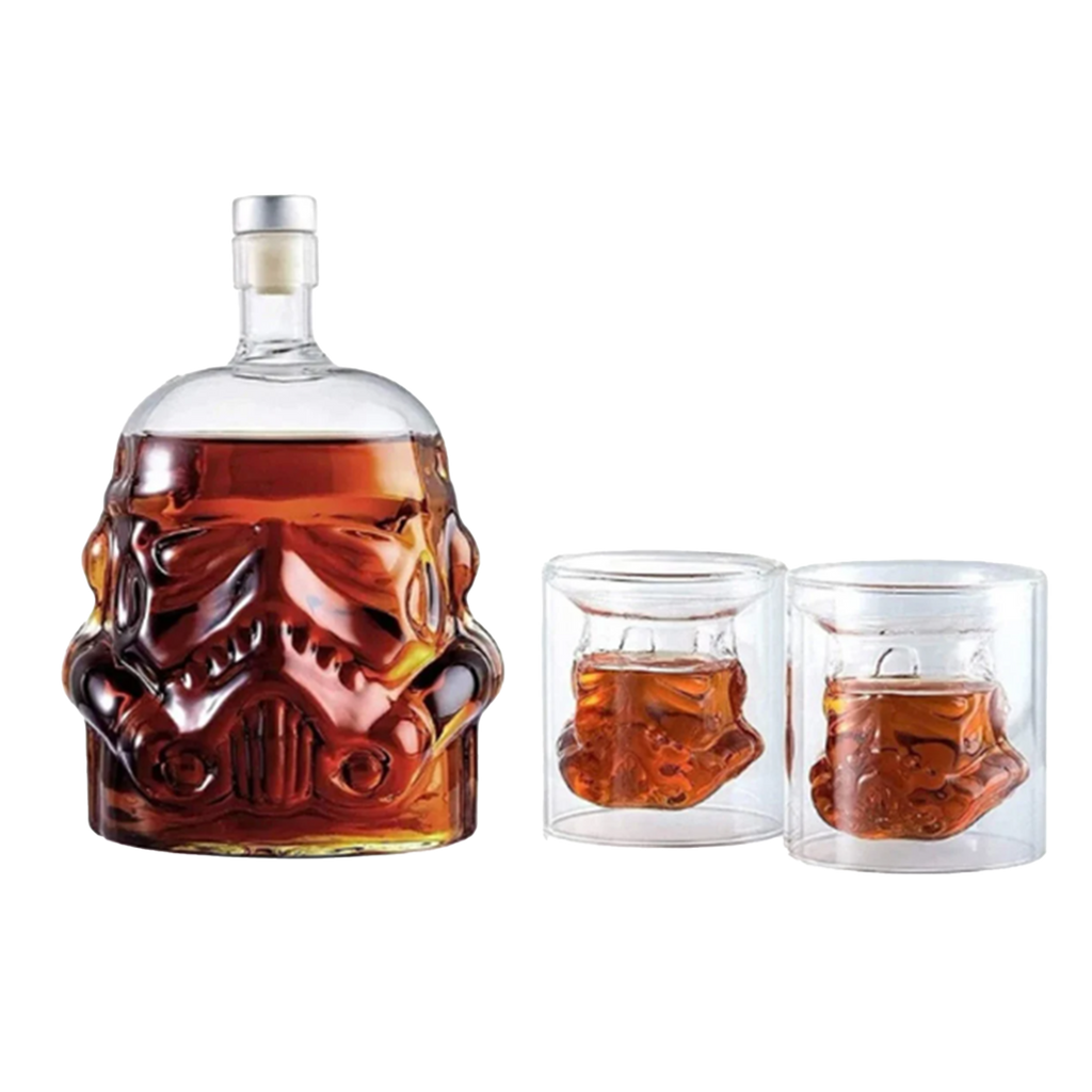 650ml Creative Storm Trooper Decanter White Soldier Glass Jug Liquor Bottle  Whiskey Wine Brandy Scotch Bourbon