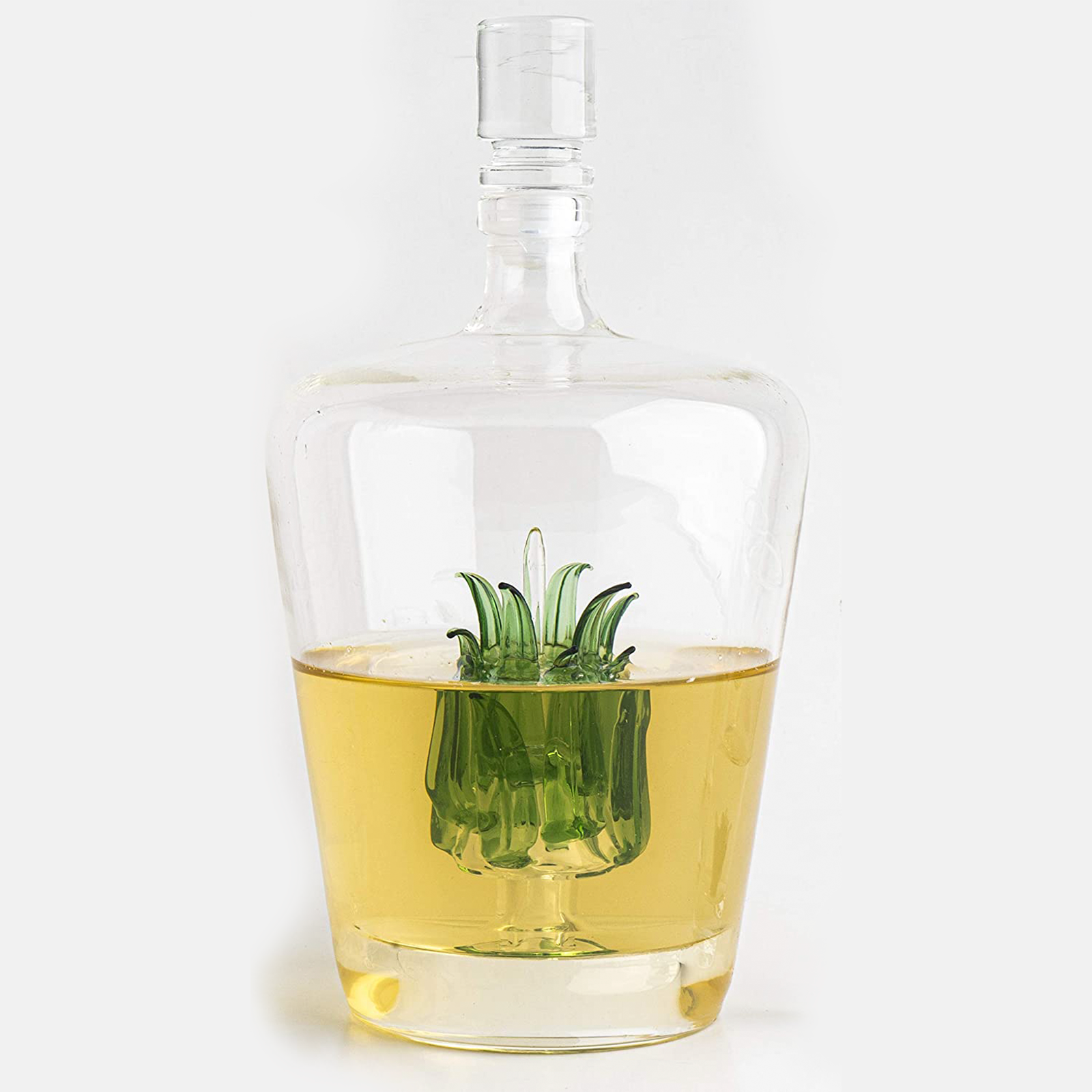 Tequila Decanter With Agave Plant, Glass Agave Decanter Perfect For An The Wine Savant
