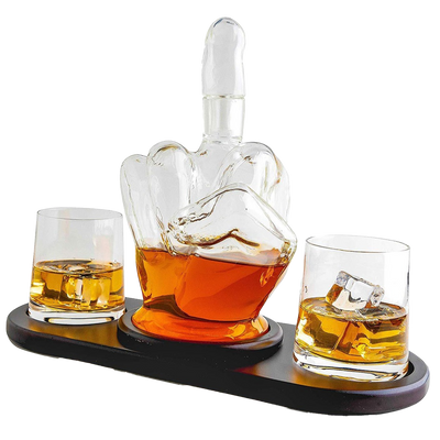 Middle Finger Novelty Whisky Decanter by The Wine Savant