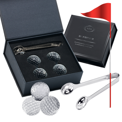 Golf Ball Shaped Stainless Steel Whiskey Stones, Whiskey Rocks, by The –  The Wine Savant