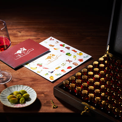 Sommelier Wine Aroma Kit - The Nosing Kit by The Wine Savant - Master Connoisseur Smelling Kit to Train Your Nose - 80 Fragrance Training Kit for Wine Lovers, Wine Game Gifts for Holiday, Him, Her