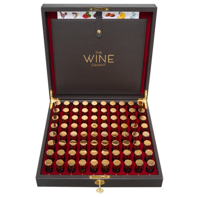 Sommelier Wine Aroma Kit - The Nosing Kit by The Wine Savant - Master Connoisseur Smelling Kit to Train Your Nose - 80 Fragrance Training Kit for Wine Lovers, Wine Game Gifts for Holiday, Him, Her