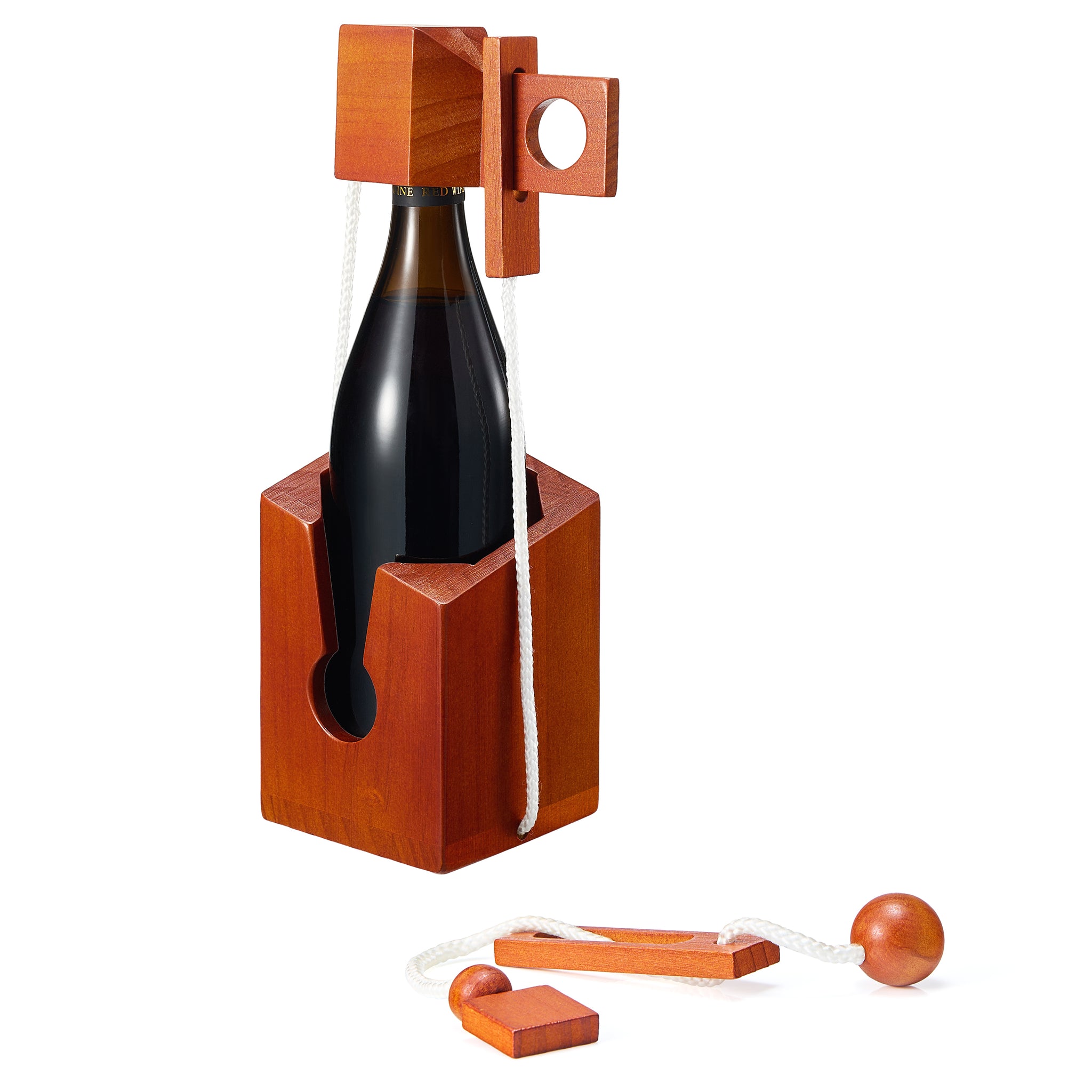 Wine Bottle Puzzle Game 3D Wooden Wine Bottle Holder