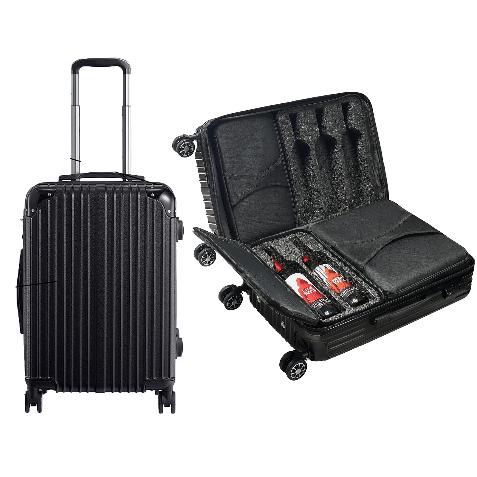 Wine Bottle Suitcase Holds 10 Standard 750 ML Size Bottles Expanda The Wine Savant