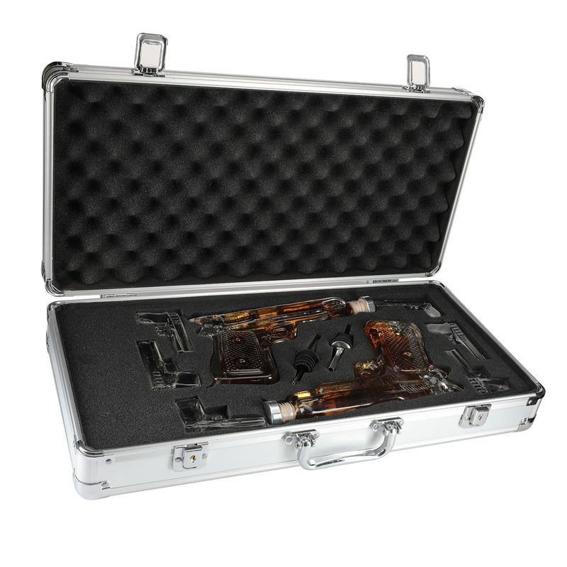(EU Only) Pistol Whiskey Gun Decanter & Shot Glasses Set