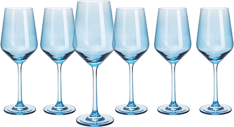 Cerulean Blue Stemless Wine Glass – Bambino Glassware