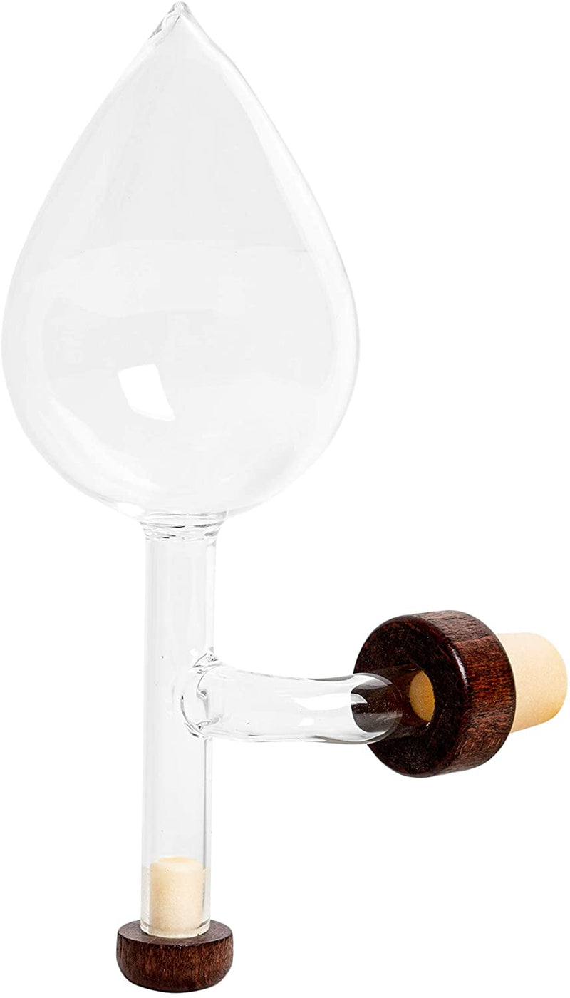 Wine Decanter With Aerator Pourer Lid - 2 In 1-100% Hand Blown