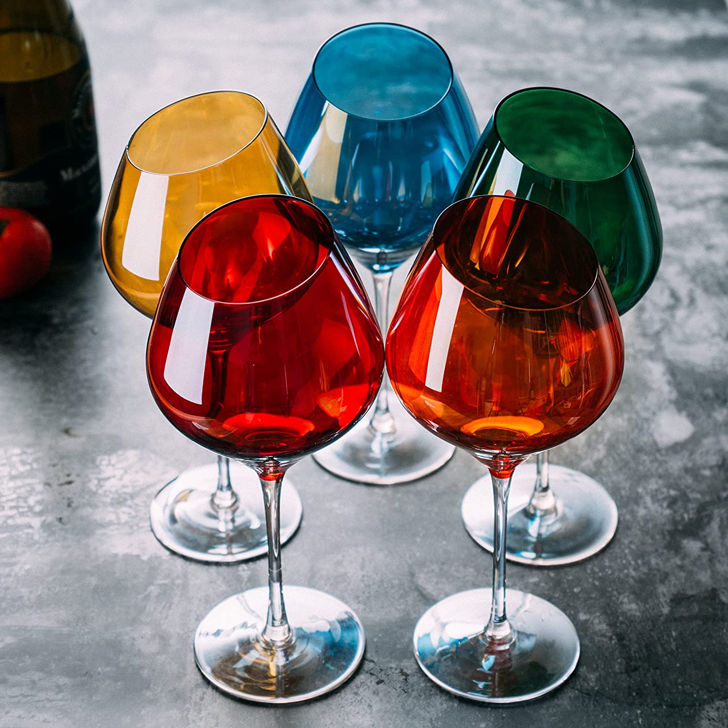 Red Wine Glasses  Chroma - Set of 2 - Basik Spaces