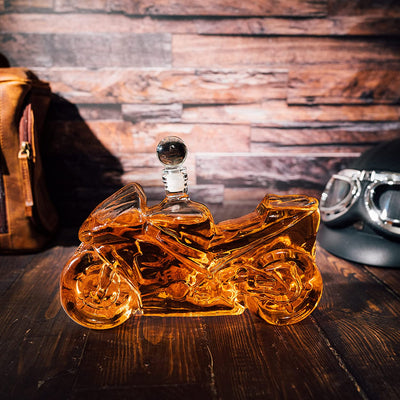 Motorbike Motorcycle Gift Decanter For Wine & Whiskey 750ml by The Wine Savant, Whiskey Gifts, Motorcycle Gifts, Sport Bike Gifts, Hell Ghost Harley-Davidson, Beer Scotch Bourbon Spirits Gifts for Men