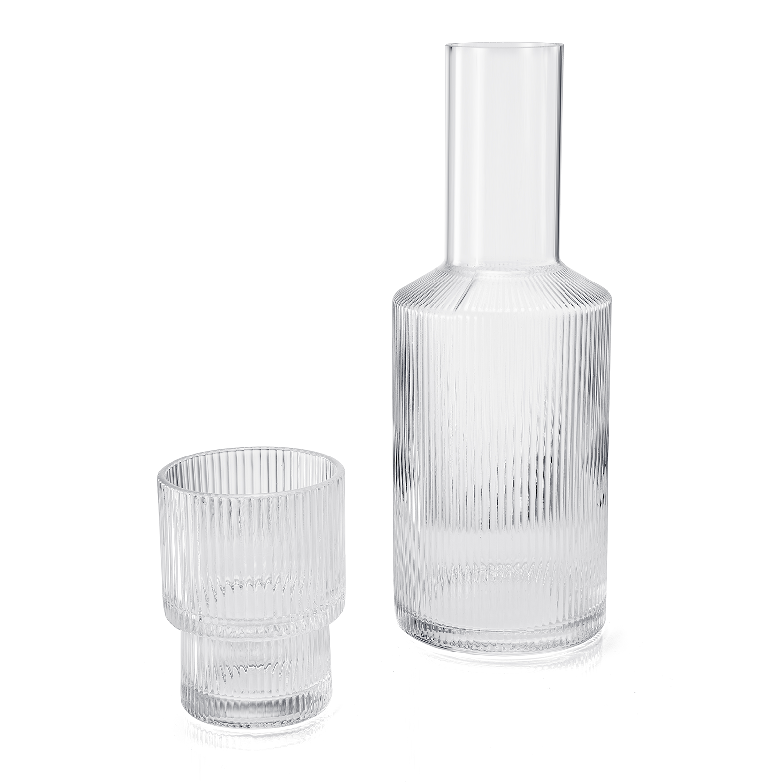 Trinkware Bedside Carafe with Tumbler - Clear Glass - 2 Piece Water Pi –  Klikel