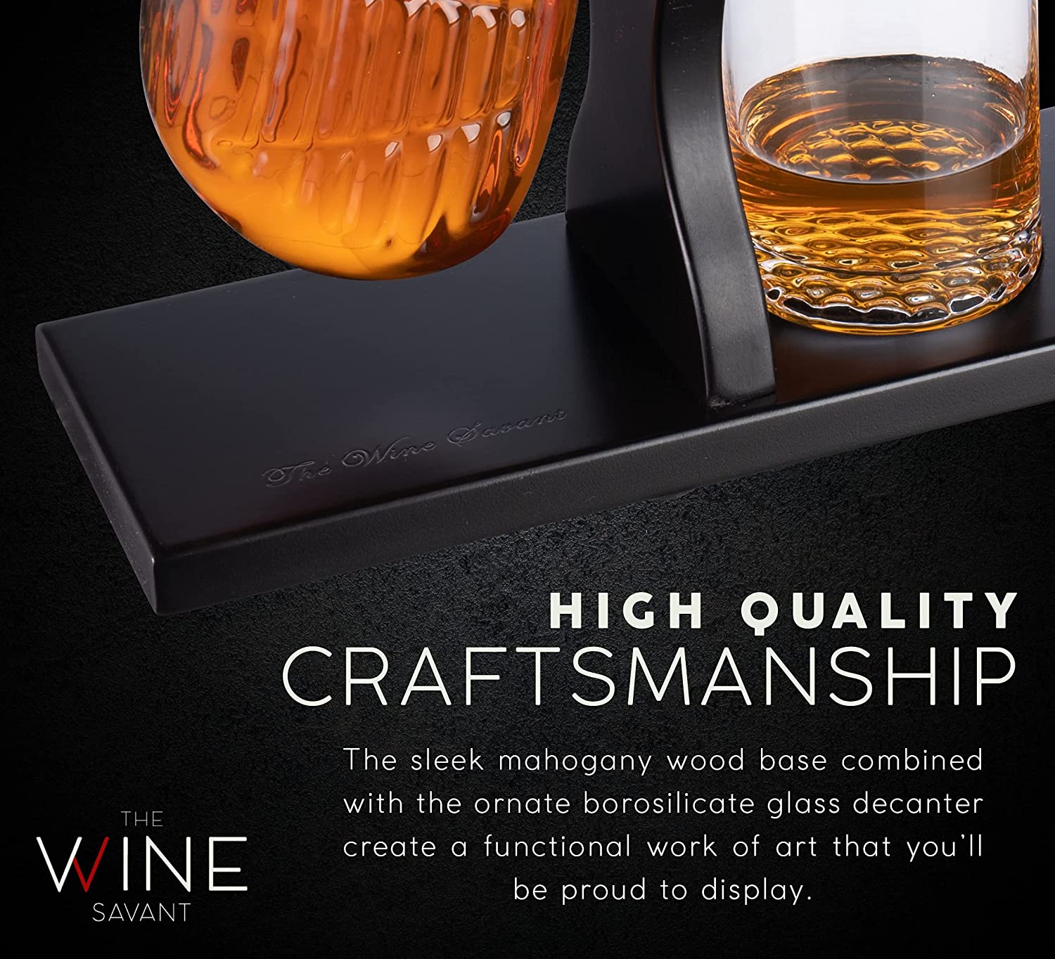 The Wine Savant Golf Ball Whiskey Glasses Set of 2-8oz Golf Gifts - Unique  Whiskey Golf Glasses Set - Golf Gifts For Men & Women - Gifts for Golfers