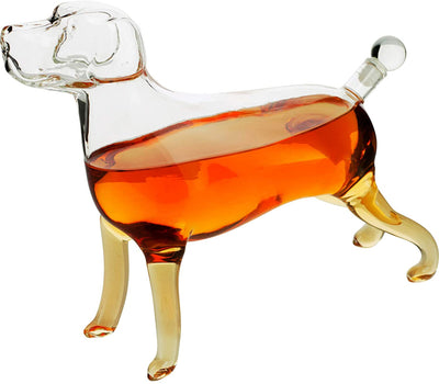 Dog Animal Wine & Whiskey Decanter The Wine Savant - Beautiful Profile of A Labrador Dog 500ml - Whiskey, Wine Scotch or Liquor Decanter