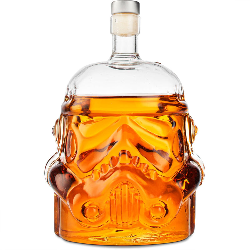 Transparent Creative Whiskey Decanter Set Bottle with 2 Wine Glasses 150ml for liquor, Bourbon, Scotch, Vodka, Father&
