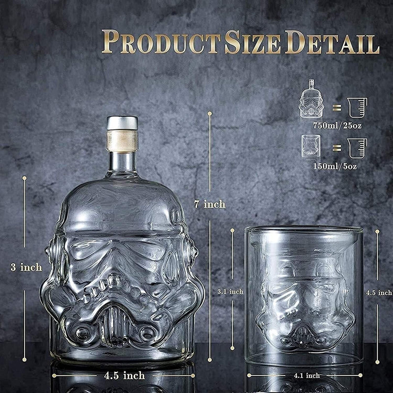 Star Wars Darth Vader and Stormtrooper Personalised Wine Glass Set of 2  Hand Etched Glasses, Ideal Gift, Red, White Wine 23 