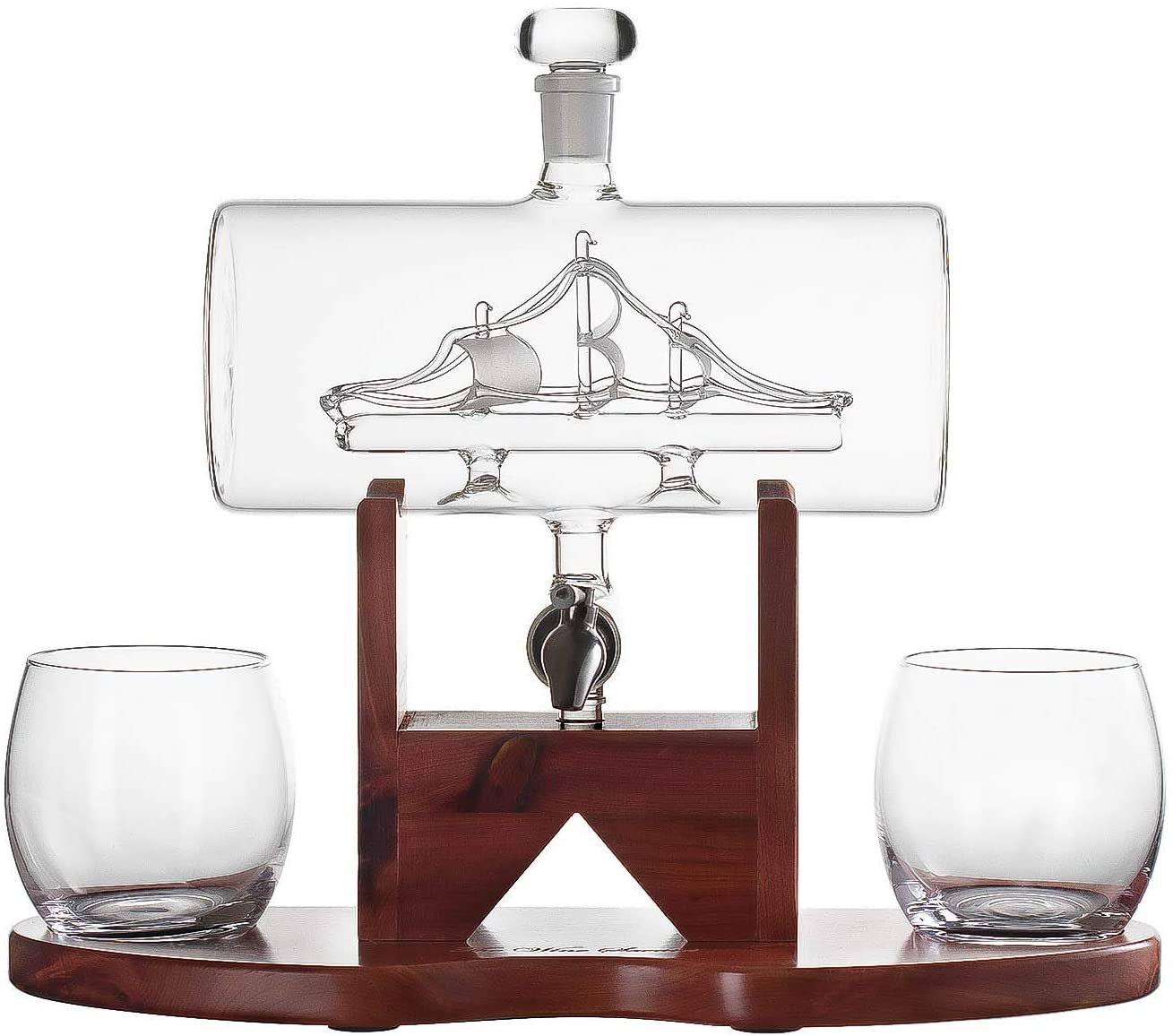 Red Wine Decanter Crystal Whiskey Set 1500ML U-Shaped Glass Decanter Red Wine Decanter Crystal Whiskey Set 1500ML U-Shaped Glass Decanter